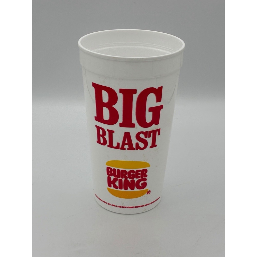 Vintage Burger King Pepsi Big Blast Cup 32 Oz Polystyrene Foam Retro 8.25"